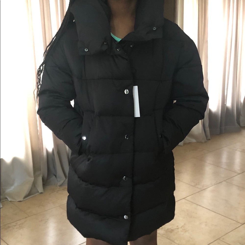 Zara Puffy Black Coat